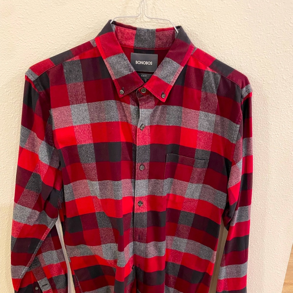 Bonobos Casual Button Up Slim Fit Large